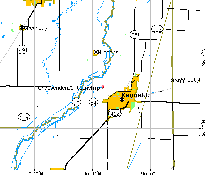 Independence township, MO map