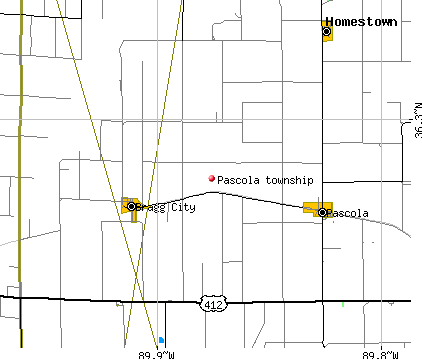 Pascola township, MO map