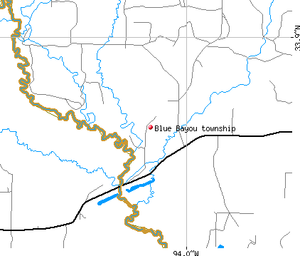 Blue Bayou township, AR map