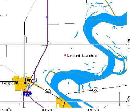 Concord township, MO map