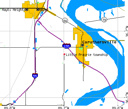 Little Prairie township, MO map
