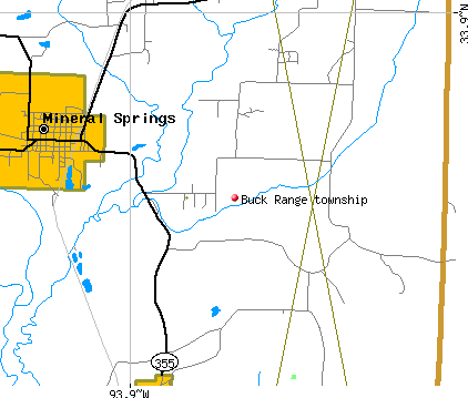 Buck Range township, AR map