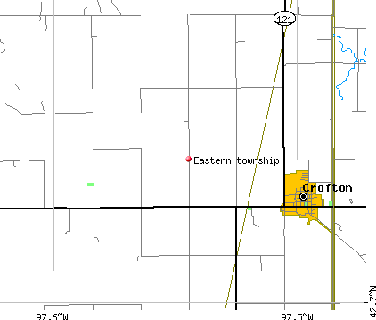 Eastern township, NE map