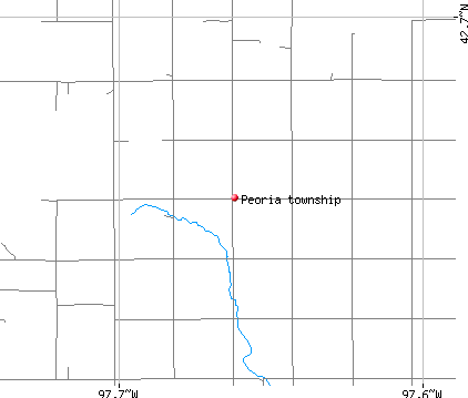 Peoria township, NE map