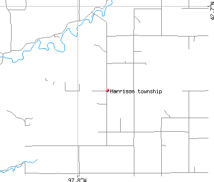 Harrison township, NE map