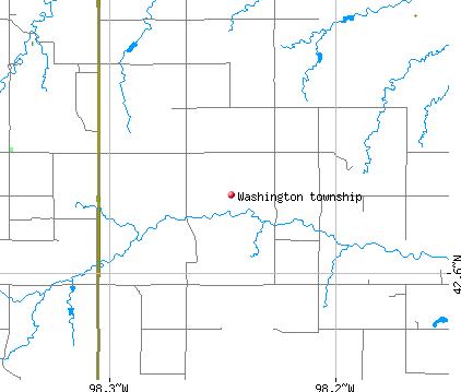 Washington township, NE map