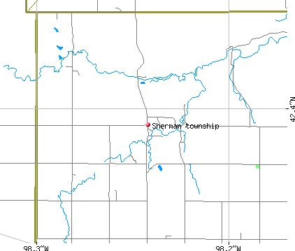 Sherman township, NE map