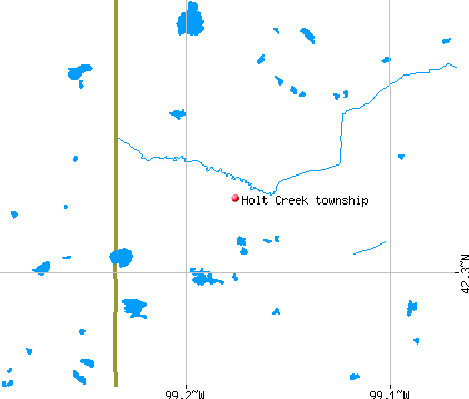 Holt Creek township, NE map