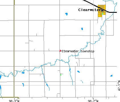 Clearwater township, NE map