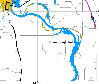 Quinnebaugh township, NE map
