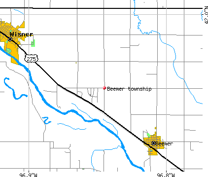 Beemer township, NE map