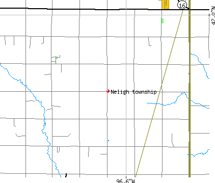 Neligh township, NE map