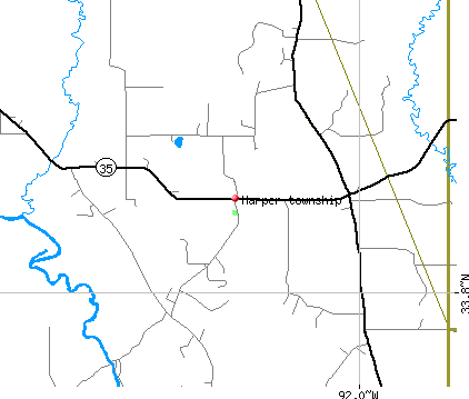 Harper township, AR map