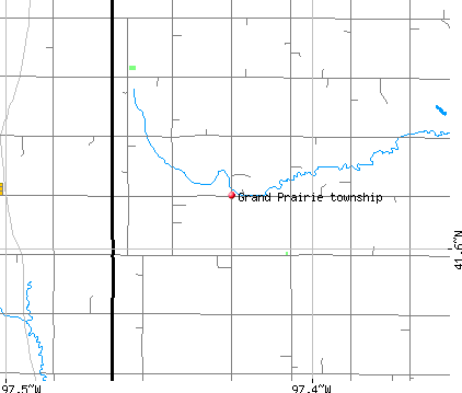 Grand Prairie township, NE map