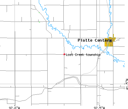 Lost Creek township, NE map