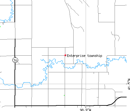 Enterprise township, NE map