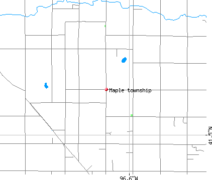 Maple township, NE map