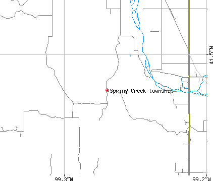 Spring Creek township, NE map