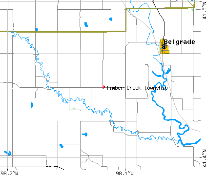 Timber Creek township, NE map
