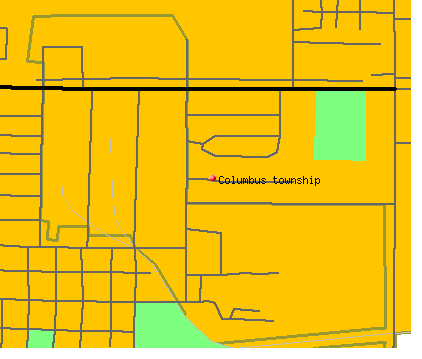 Columbus township, NE map