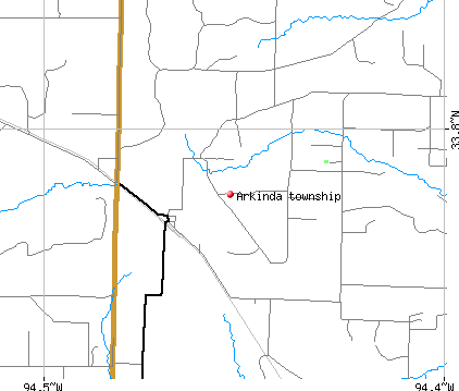 Arkinda township, AR map