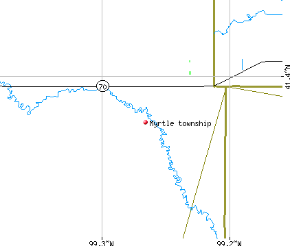Myrtle township, NE map