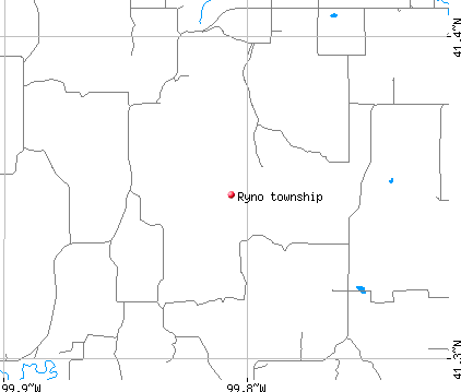 Ryno township, NE map