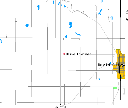 Olive township, NE map