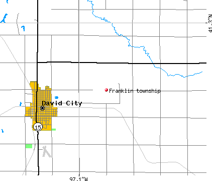 Franklin township, NE map