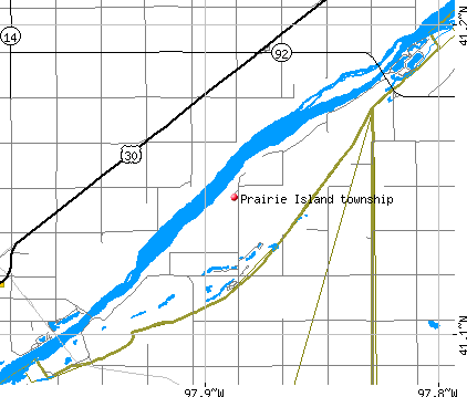 Prairie Island township, NE map