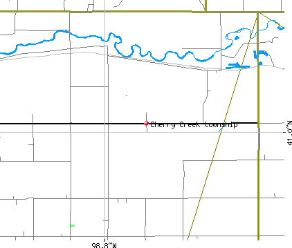 Cherry Creek township, NE map