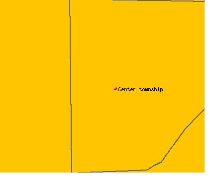 Center township, NE map