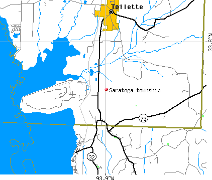 Saratoga township, AR map