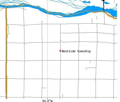 Westside township, NE map