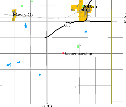 Sutton township, NE map