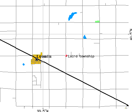 Laird township, NE map