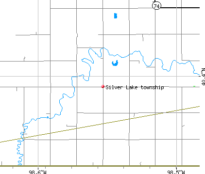 Silver Lake township, NE map
