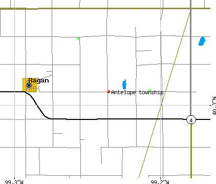 Antelope township, NE map