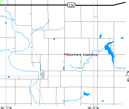 Rockford township, NE map