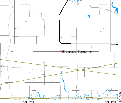 Eldorado township, NE map
