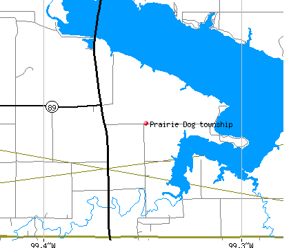 Prairie Dog township, NE map