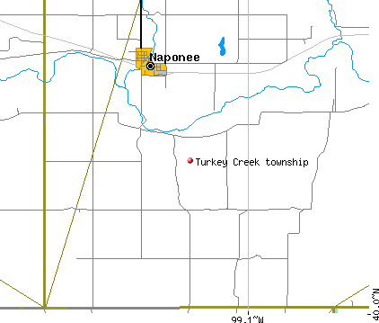 Turkey Creek township, NE map