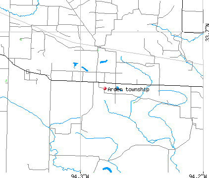 Arden township, AR map