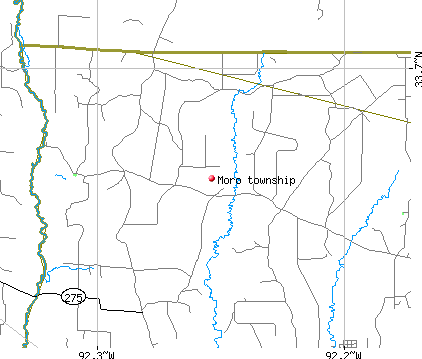 Moro township, AR map
