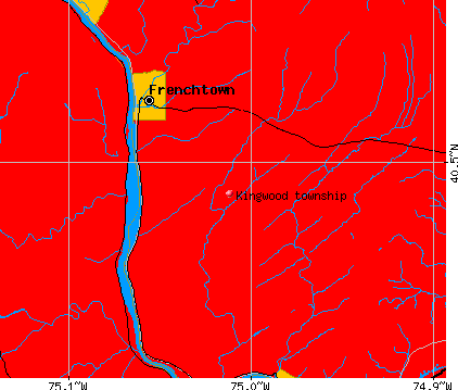 Kingwood township, NJ map