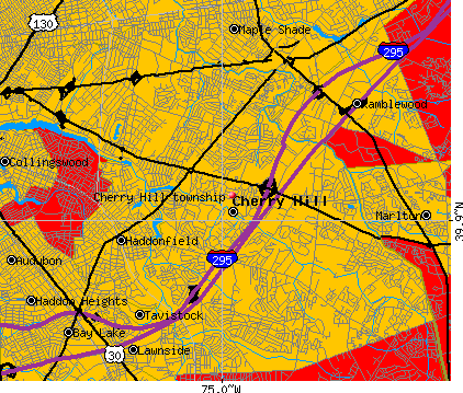 Cherry Hill township, NJ map