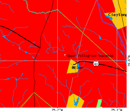 Upper Pittsgrove township, NJ map