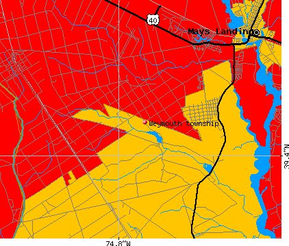 Weymouth township, NJ map