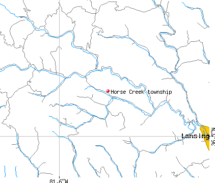 Horse Creek township, NC map