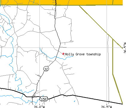 Holly Grove township, NC map